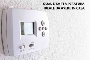 Inverno gelido temperatura ideale casa